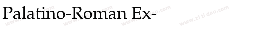 Palatino-Roman Ex字体转换